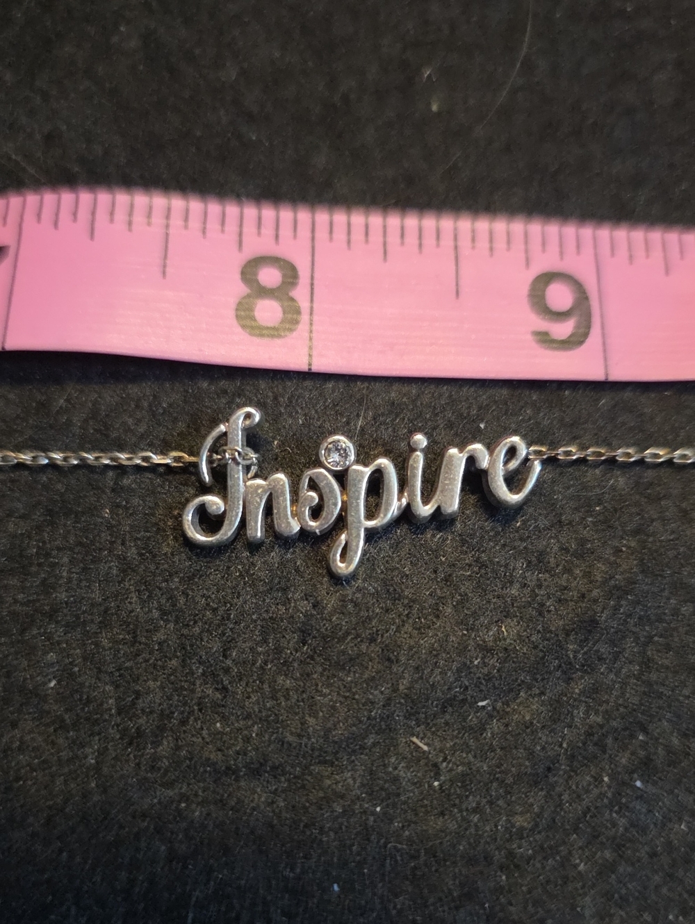 Brighton Inspire Script Pendant Necklace in Silver